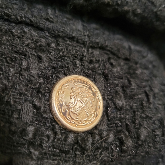 Maison d' Amelie Paris Black Tweed Blazer - Picture 4 of 6